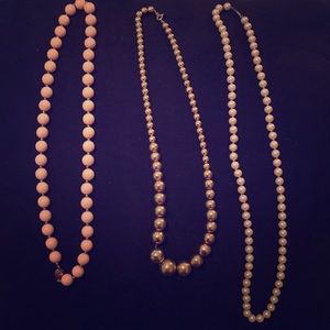 Pearl necklaces